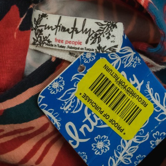 Free People Size Small S Tucker Floral Paisley Print Sleeveless Mock Bodysuit - Picture 5 of 7